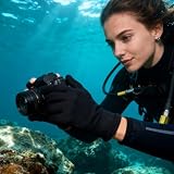 MUELODSIC Neoprenowe Rękawice Do Nurkowania i Snorkelingu dla Dorosłych Izolowane Termicznie Wodoodporne i Antypoślizgowe Uniwersalne Do Pływania Surfingu i Narciarstwa Wodnego