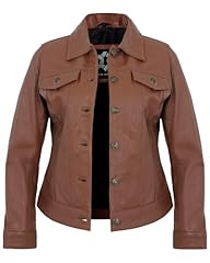 Trucker - Cognac Without Wax Leather Jacket