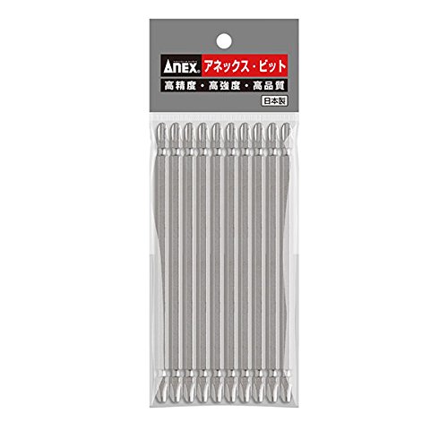 アネックス ビット 両頭 メッキ仕上 +3x150 10本袋 AH-14M
