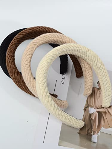 Faixas De Cabeça Para Mulheres 4peças Testeira Sólido