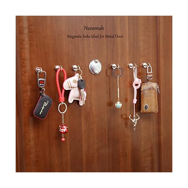 Magnetic Hooks, 25 lb Heavy Duty Hooks for Cruise Essentials, Classroom, Teacher Supplies, Strong Magnet Holder for Hanging Lights, BBQ, Tools, Decorations, Locker, Fridge, Pack of 10 - Image 5