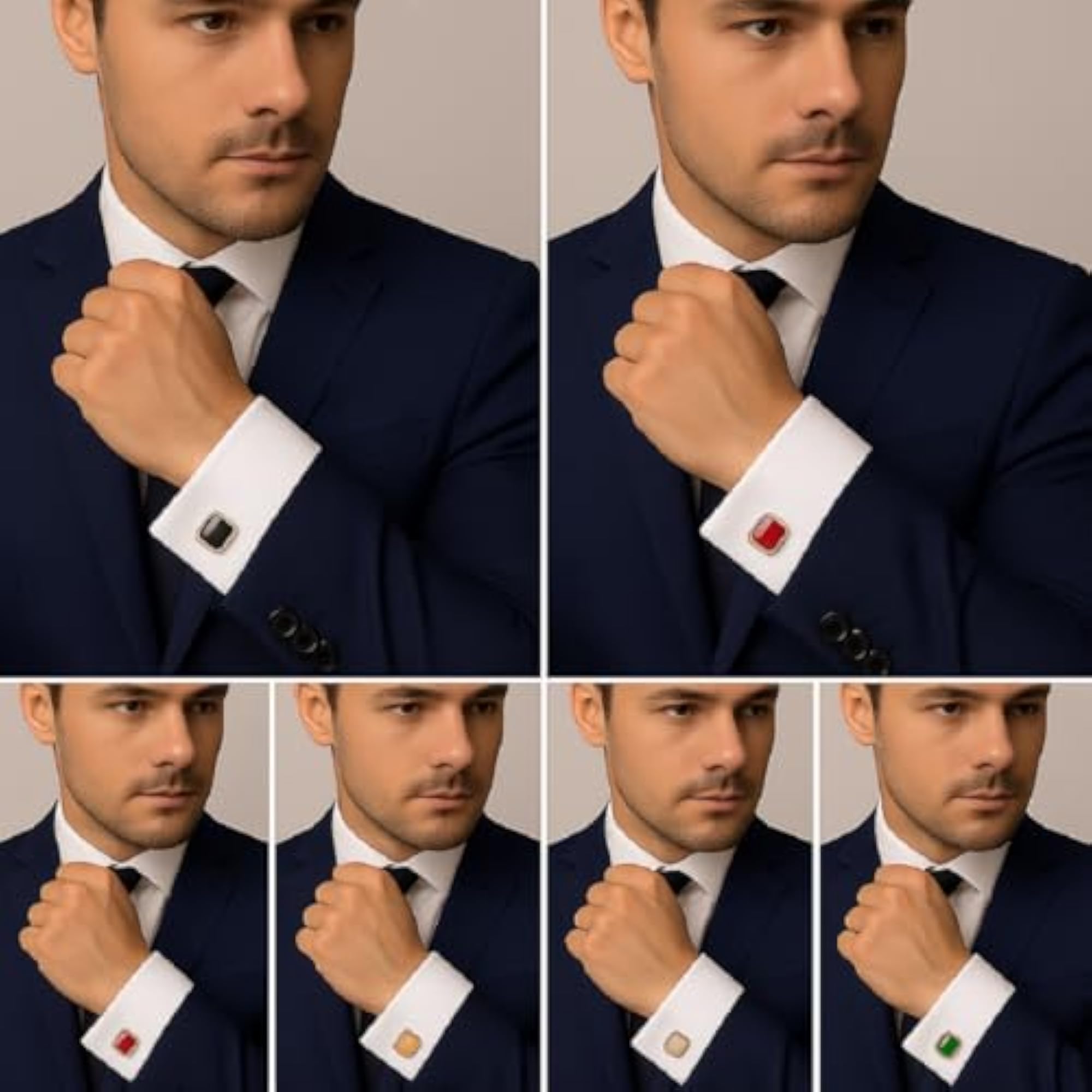 Wooden Box Cufflinks for Formal Wedding Wear