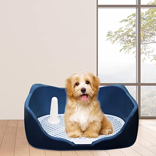 Bandeja para penico para cães com acessório removível para suporte de almofada para cães, mantém as