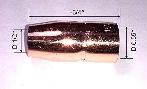 Miniatura 2 de WeldingCity Boquilla de gas 169-715 169715 12" para pistolas de soldadura Miller Millermatic M-100 (M-10) M-150 (M-150) y Hobart H-9H-10 MIG