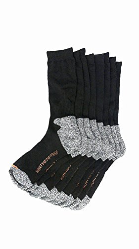 Weatherproof Premium 4-Pair Men's Wool Blend Crew Socks4