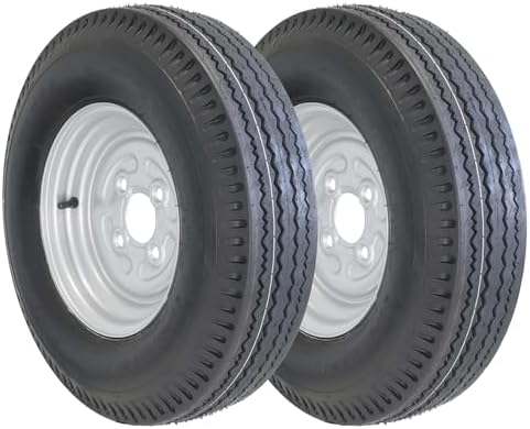 Ruota Completa 5.00-10 437kg 4x100 Rimorchio Pneumatici 5.00x10 - Foto 12