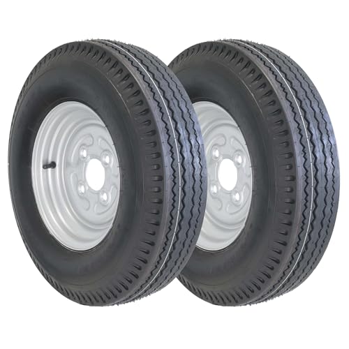 The Drive | 2x Komplettrad 5.00-10 79N TL M+S für kleine Pkw-Anhänger | Felge 3,50x10 ET0 / ML60 – Lochkreis 4x100 | Tragkraft je 437kg – max. 140 km/h | mit Felge