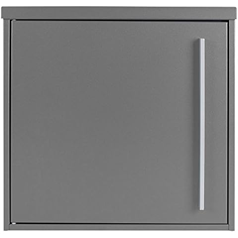 Modern Mailbox Grey-Aluminium (RAL 9007) MOCAVI Box 101 Mailbox Weatherproof, rustproof, German Quality, Stainless Steel nameplate, Large, Din A4 Cover