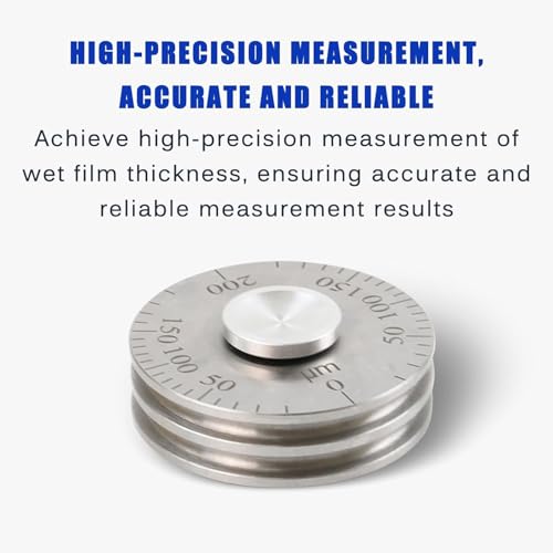 Calibrador de espesor de película húmeda, medidor de grosor para pinturas y recubrimientos, rango de medición 0-100 μm, 0-150 μm, 0-200 μm, 0-500 μm miniatura 3