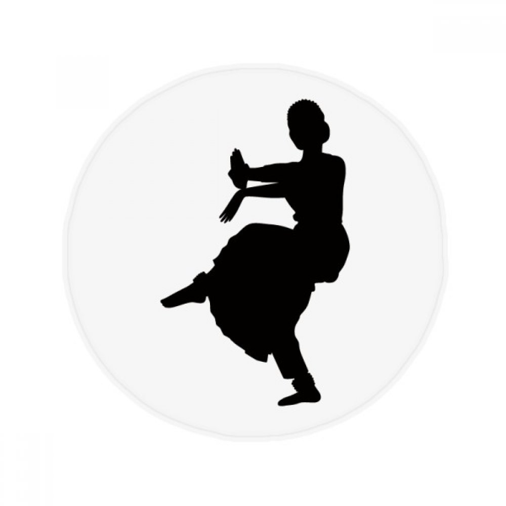 Tapis rond 80cm danseur paon DIYthinker pour salon