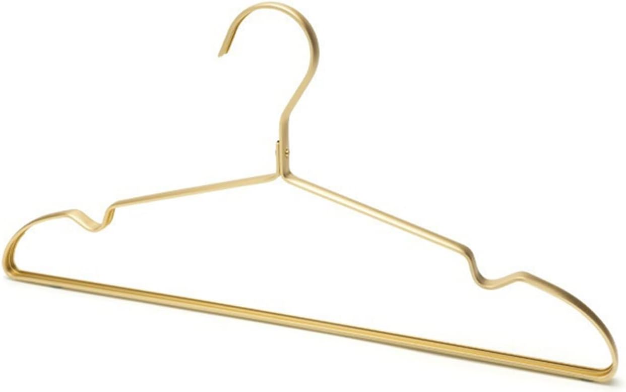 Coat Hanger 5/10pcs Clothes Hanger Aluminum Alloy Clothing Drying Rack Anti -Slip Dress Towel Coat Hangers Wardrobe Organizer (10pcs|Rose Pink 10pcs|Green)