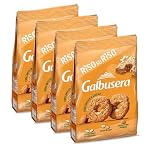 4X Galbusera Riso su Riso Biscotti con Cereali e Mandorle Croccanti per Colazione, Merenda e Pausa Dolce, con Farina di Riso, Fiocchi d’Avena e Mais Integrale 290g