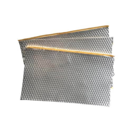 INSEOWI Lámina De Insonorización Automotriz Amortiguación Vibraciones Capa Fibra Poliéster Ignífuga para Puerta Suelo Maletero Estera Aislante