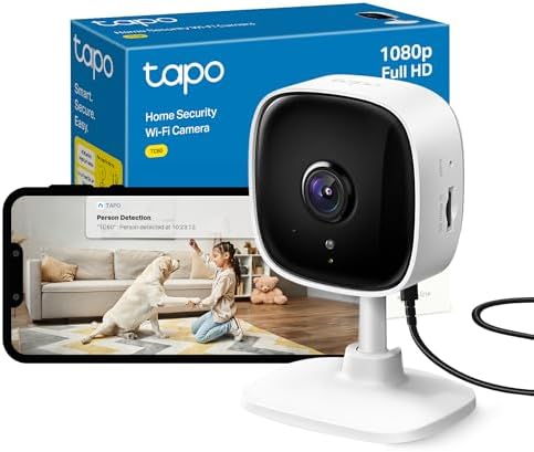 Tapo TC60 Indoor Camera House Security Camera, WiFi Camera, No Mo...