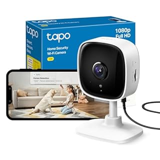 Tapo TC60 Indoor Camera House Security Camera, WiFi Camera, No Monthly Fee, AI Detection, Dog Puppy Camera, Baby Camera Monitor, CCTV, 2-way Talk, Advanced Night Vision, Works with Alexa & Google