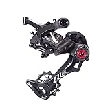  Dérailleur arrière Box Components Two 11 Vitesses Chape Longue Noir Aluminium Acier allié Clamp-On Mount Pièce de bicyclette derailleur