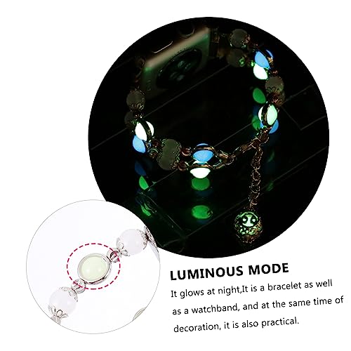 Correa de reloj de ágata y pulsera de cuentas compatible con smartwatch 6