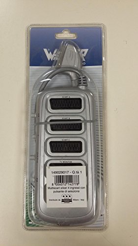 Multiscart silver 4 ingressi con pulsante di