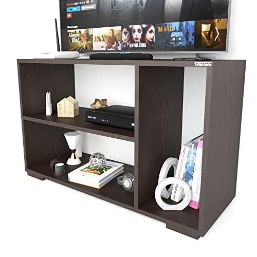 Image of ESTANTERIA Tv Cabinet for Living Room Engineered Wood TV Entertainment Unit Set Top Box Tv Stand Table /TV Cabinet with Shelves for Books & Dcor Display Unit Bed Living Room Upto 55 Inches - DIY