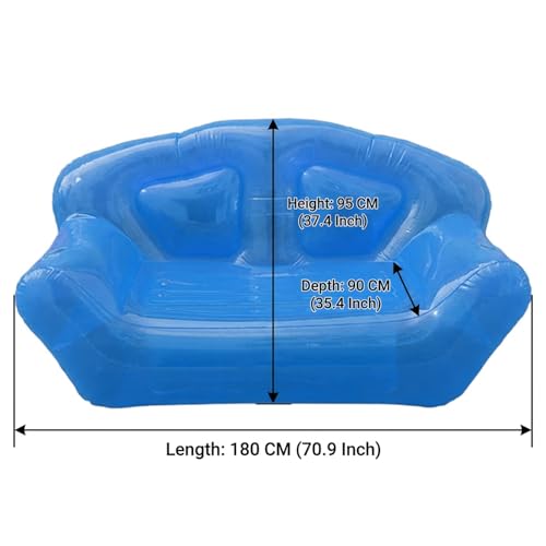 Canapé gonflable de plage et piscine avec dossier modulable pour terrasse - 4
