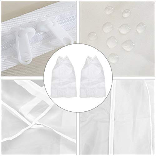 2 Unidades Sacos De Armazenamento De Roupas Penduradas Capas De Protetor De Ombro De Roupas Capa De