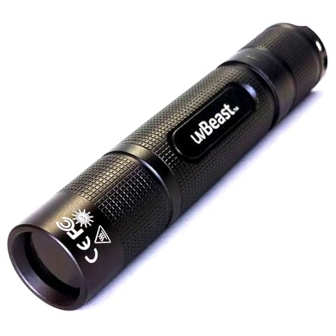 uvBeast New V3 365nm Mini - Black Light UV Flashlight – High Definition Pure Ultraviolet - Professional Grade High Power Upgraded 5 Core UV LED – USA Stock Cover
