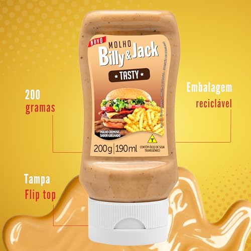 BILLY & JACK Molho Tasty Billy & Jack 200 Gramas