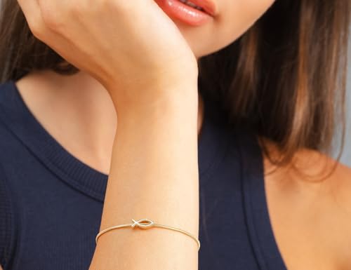 14K Gold Plated Openable Snake Chain Bracelet and Charms Set I Eye Infinity Jesus Fish Hamsa Heart Trendy Charms for Women3