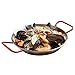 Hiszpańska patelnia do paelli ze stali nierdzewnej, Naczynia do gotowania na zewnątrz Paella z nitowanymi uchwytami dla domowej kuchni restauracji,22cm