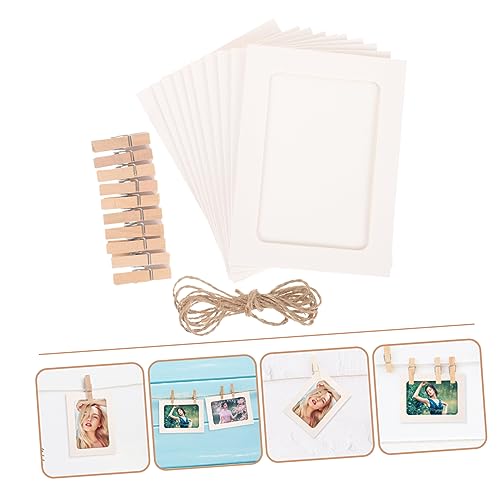 SEWACC 20 Pçs Suportes Para Fotos Em Papel Cavalete Para Fotos Em Papel Moldura Para Fotos Colagem M