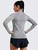 CRZ YOGA Seamless Workout Long Sleeve Shirts for Women Breathable Athletic Gym Tops Crew Neck Running Yoga T-Shirt #1