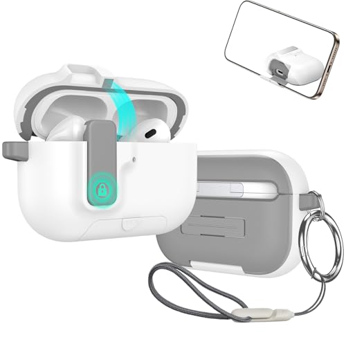 For AirPods Pro 3 �P�[�X �ی�J�o�[ PC�n�[�h�P�[�X SpinoArmor �����[�d�\ �S�ʕی� �����h�~ �L�Y�h�~ �ϏՌ� �h�o �h�����H �y�� ���[�֗� �J���r�i�t�� AirPods Pro 3�Ή��i�z���C�g�j
