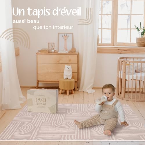 Tapis Bébé 170x122 cm – Tapis d’éveil bébé en mousse EVA, antidérapant et facile à nettoyer, au design harmonieux et décoratif, tapis de jeux bebe confortable | Co-Toddlery – vue 2
