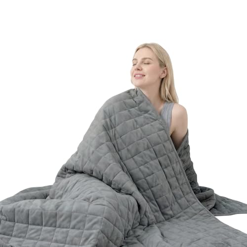 Smart Queen Weighted Blanket 48x72 10lbs Grey