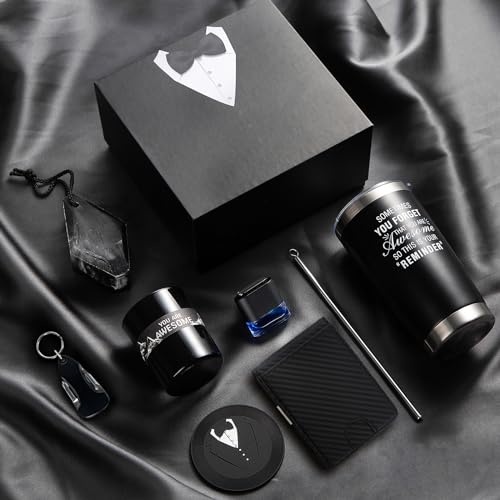 Birthday Gifts for Men Who Have Everything, 8 Pcs Premium Gift Baskets for Men,Birthday Gift Basket for Him Gifts for Dad, Boyfriend, Husband, Brother, Gift sets for Father's Day, Valentine's Day - Image 3