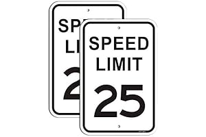 25 MPH Speed Limit Sign Pack for Safe Neighborhood Traffic Control