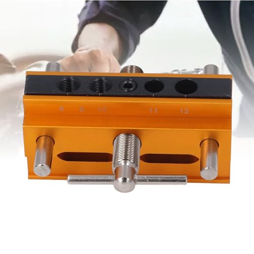 Self Centering Doweling Jig KitAdjustable Drill Guide for Woodworking, Biscuit Joiner Straight Hole Drilling with 6 Precision Bushings by Hyuduo - Image 7