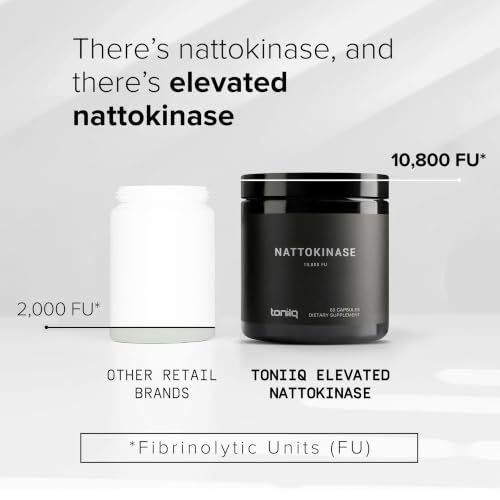 Toniiq High Potency Nattokinase with K2