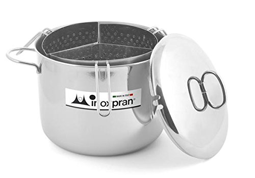 INOXPRAN 7326 Cuocipasta, Acciaio, Grigio, 26 cm