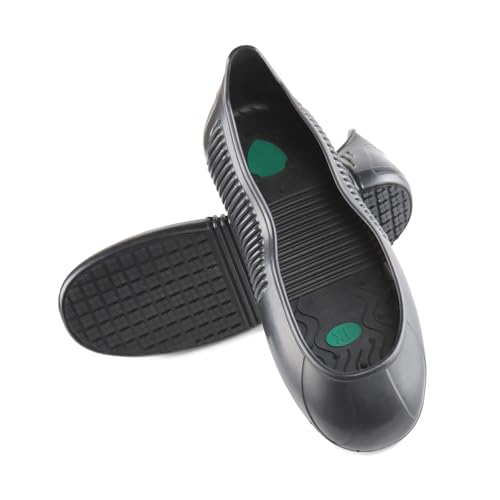 DVAURLIAN Visitor Anti-Slip Safety Overshoes?Unisex Non-Slip Overshoes for Crews Crew Guard?household?hotel?catering?housekeeping and auto-repair industries. Black+green, XL(US Size 10.8-13)