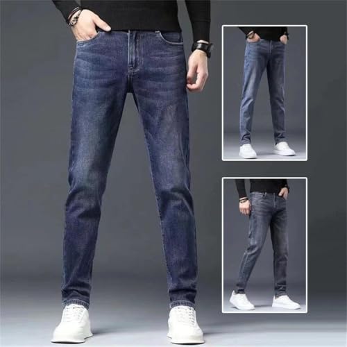 Men Slim Fit Denim Pants Denim Trousers Versatile Work Jeans3