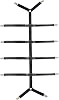 Bed Sheet Straps Adjustable Crisscross Sheet Clips Suspenders to Keep Your Bed Tidy Black