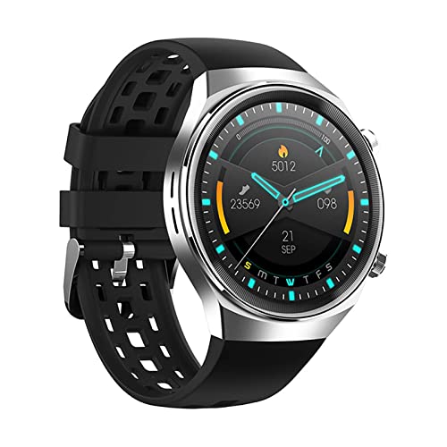 QESTO WSD Men's Smart Watch Fitness Tracker GPS Pedometer Bluetooth Smartwatch Blood Pressure Heart Rate Monitor Watch Men's Sports Watch Ladies for Android Ios,D(B)(C)