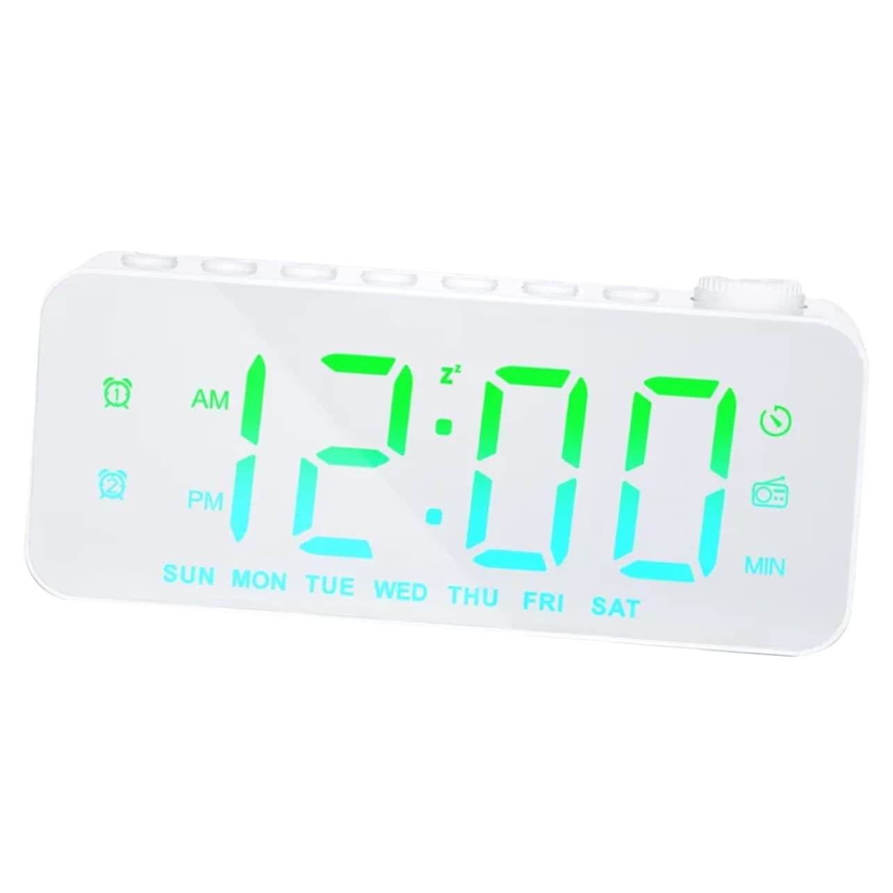 Horloge numérique LED avec port de charge USB pour un espace de travail ordonné et branché