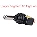 ESUPPORT Car Motor Auto Push Button Rocker Toggle Switch 12v 20a Blue LED Light Pack of 10