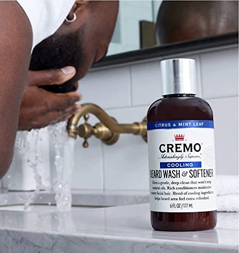 Cremo Citrus Mint Leaf Cooling Beard And Face Wash, Specifically Designed To Clean Coarse Facial Hair, 6 Fluid Oz #TOP4