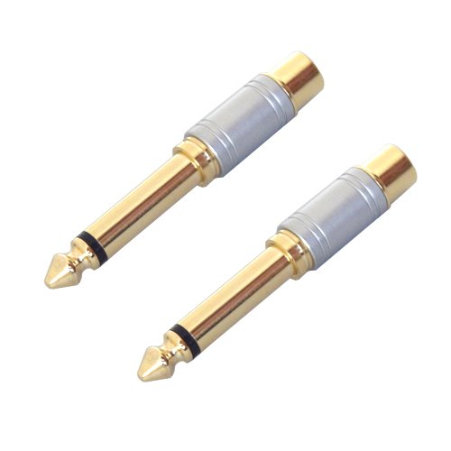 Amazon | RCAジャック(ピンジャック)を標準(フォン)プラグに変換 変換