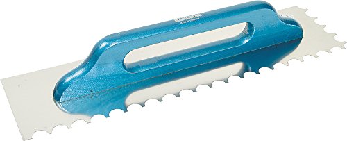 Haromac, Cazzuola, dentata a metà, 500 x 130 mm