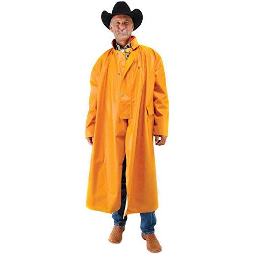 wyoming traders Mens Adult Pommel Fish Style Slicker L Yellow-picture-38
