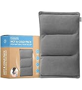 TruHealth Weighted Microwavable Heating Pad - FSA HSA Approved, Soft Plush Cover Filled w/ Natura...